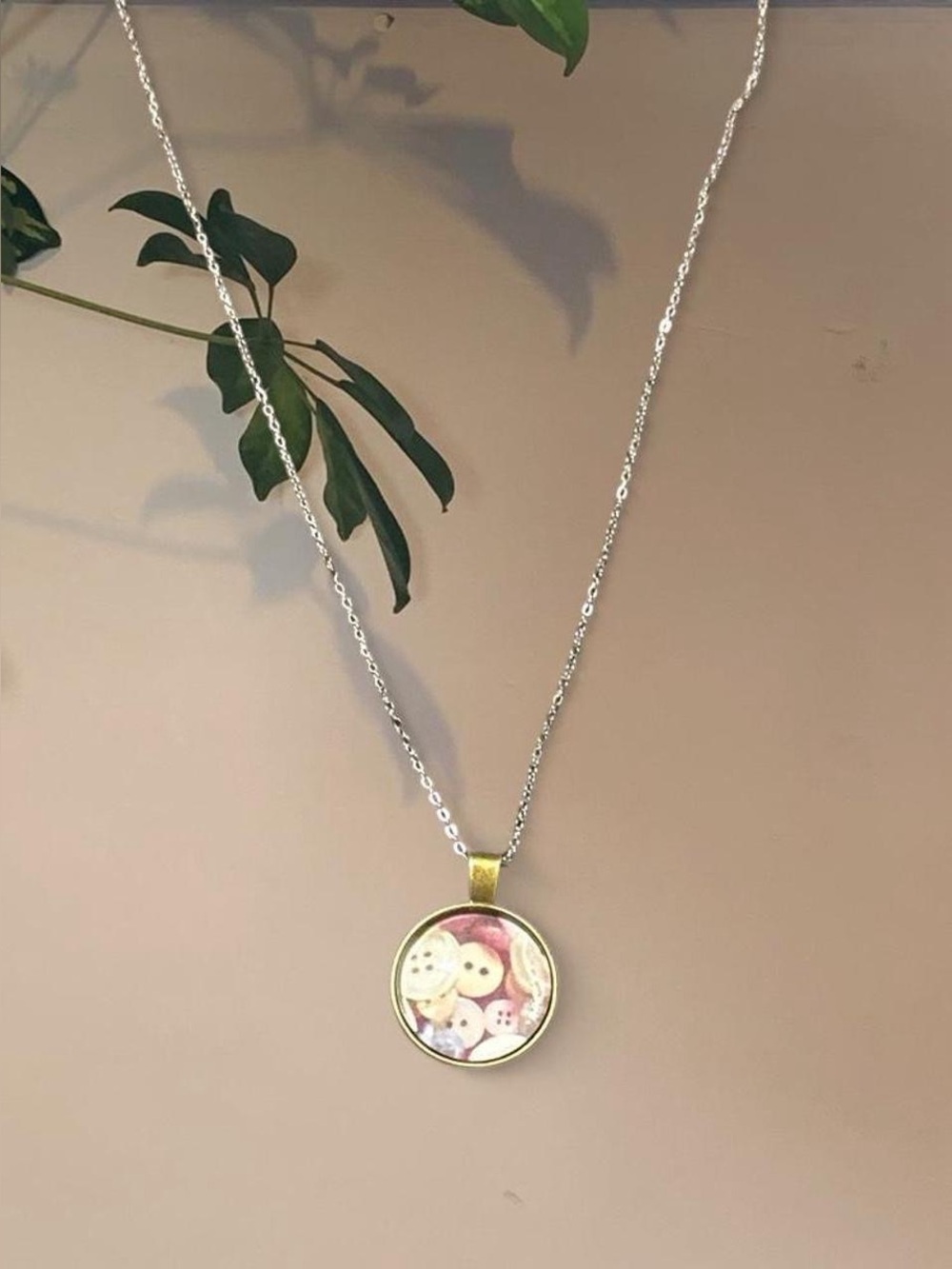 Button Necklace